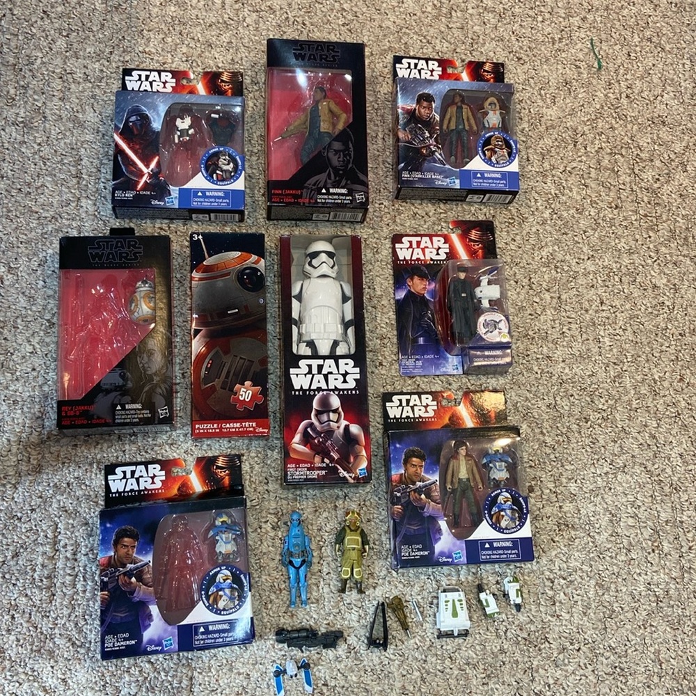 Star Wars The Force Awakens Awakens Toys Lot